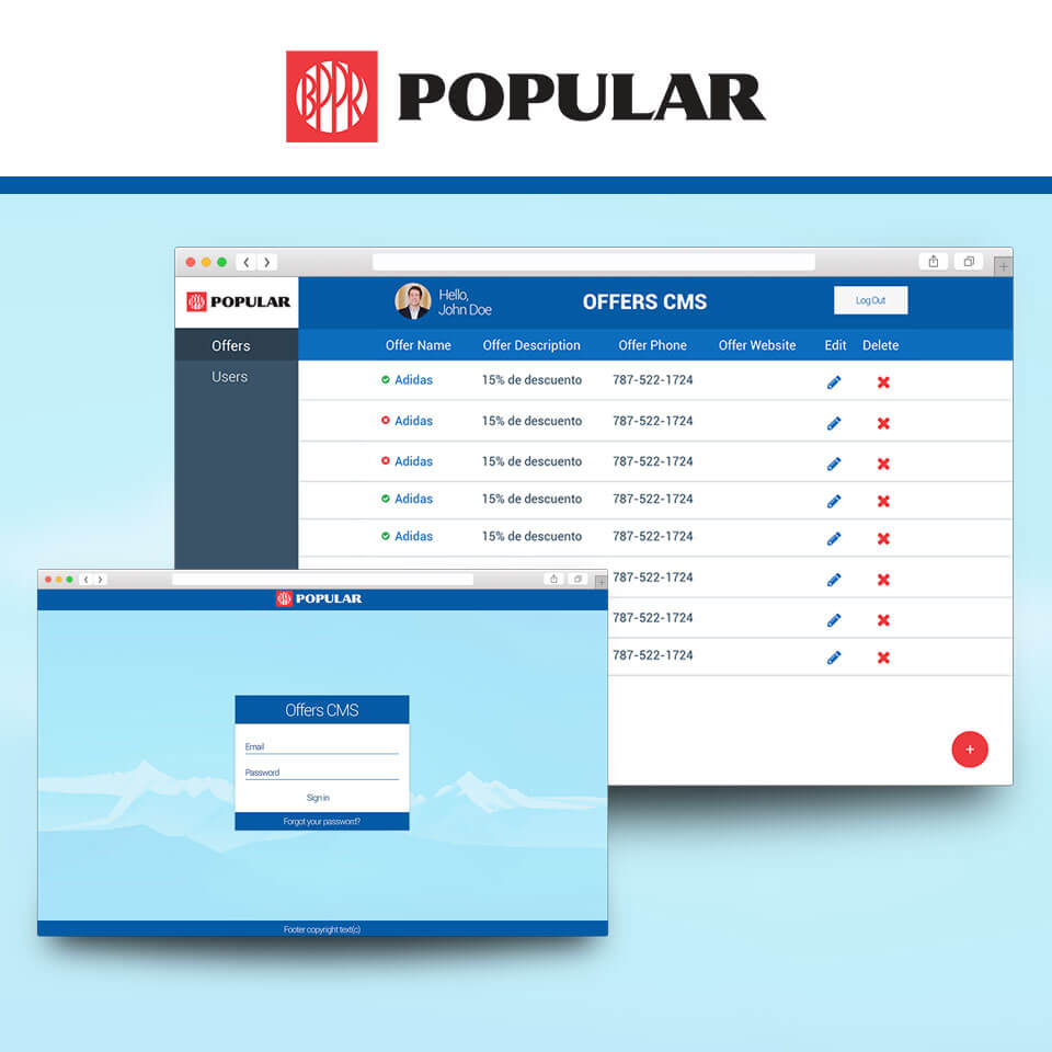 Banco Popular CMS Concept